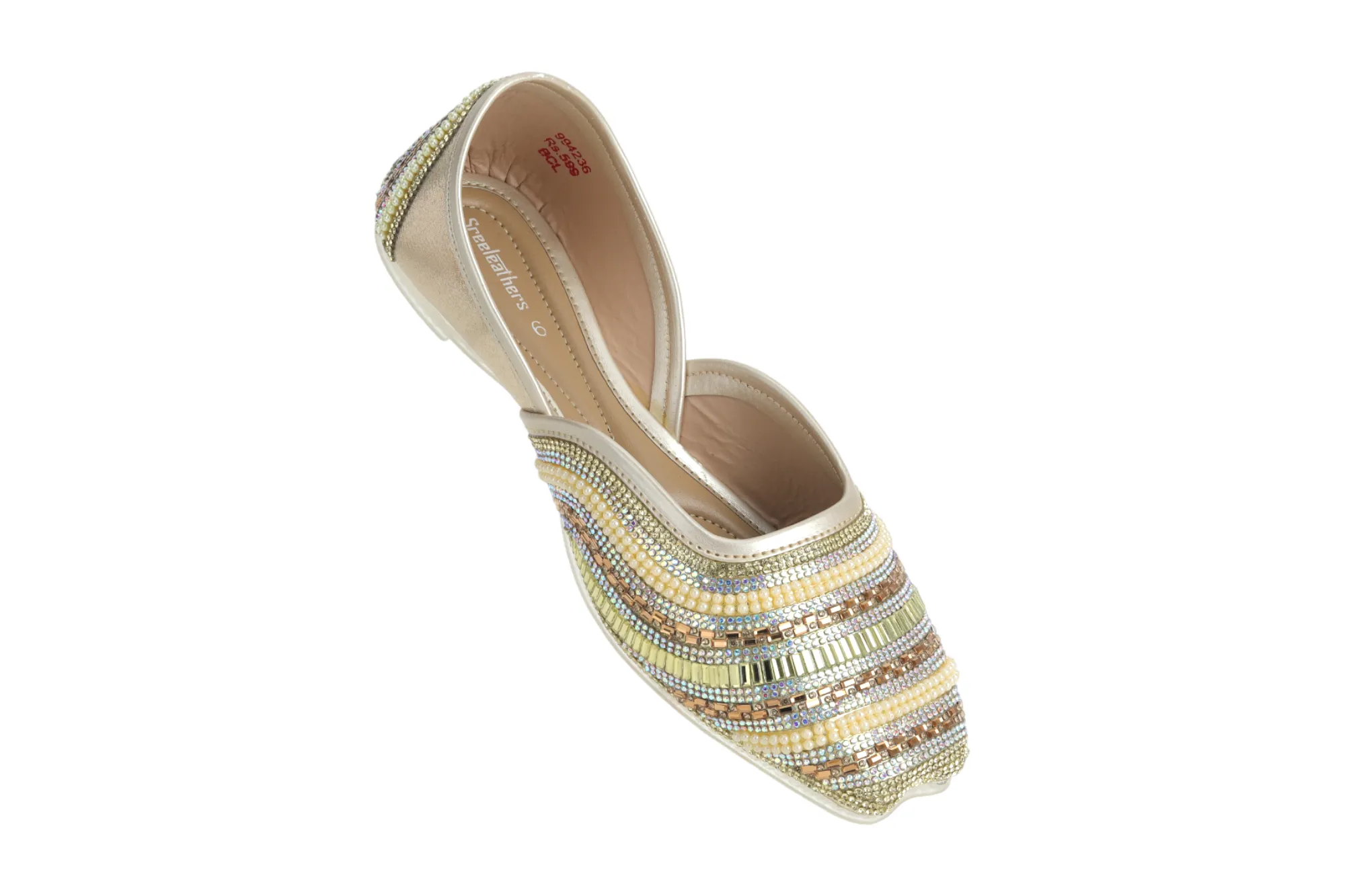 Ladies Flat Fancy Mojari Shoe 994236