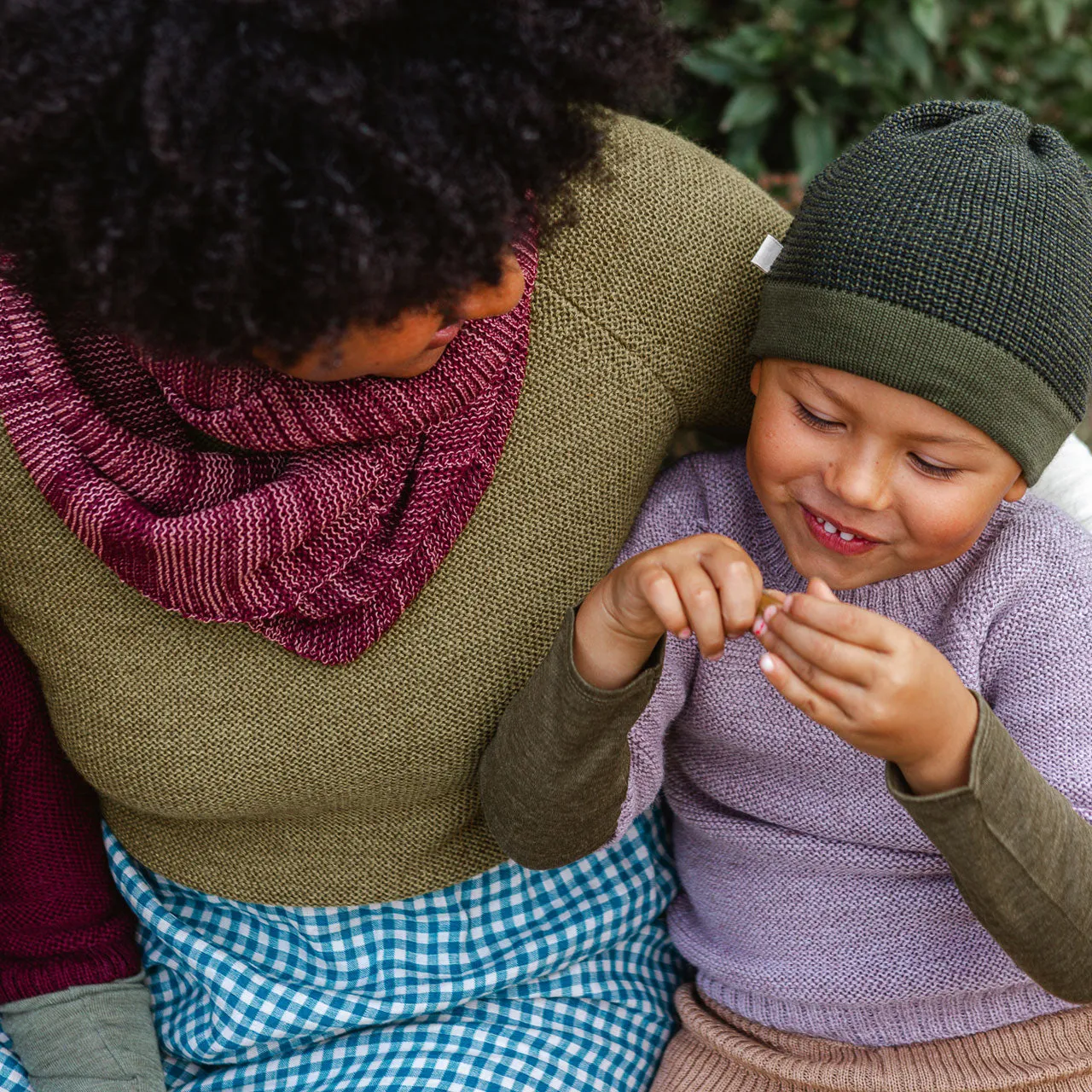 Lise Sweater in Baby Alpaca - Lavender (1-7y)