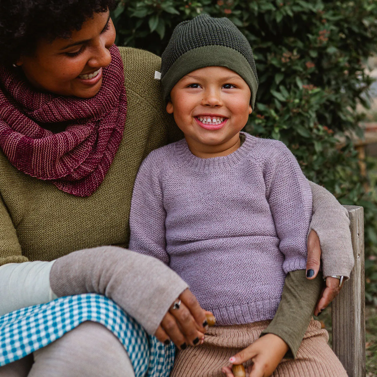 Lise Sweater in Baby Alpaca - Lavender (1-7y)