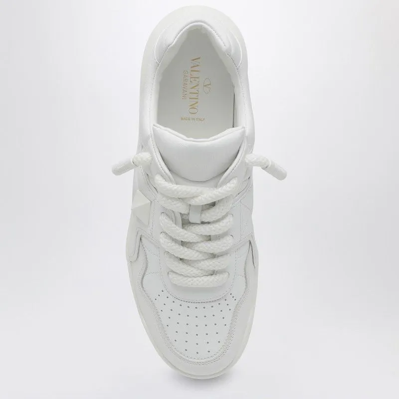 ONE STUD XL WHITE LEATHER TRAINER