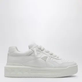 ONE STUD XL WHITE LEATHER TRAINER