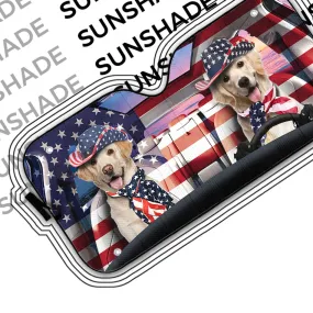 Patriot Labrador Retriever Custom Car Auto Sunshade