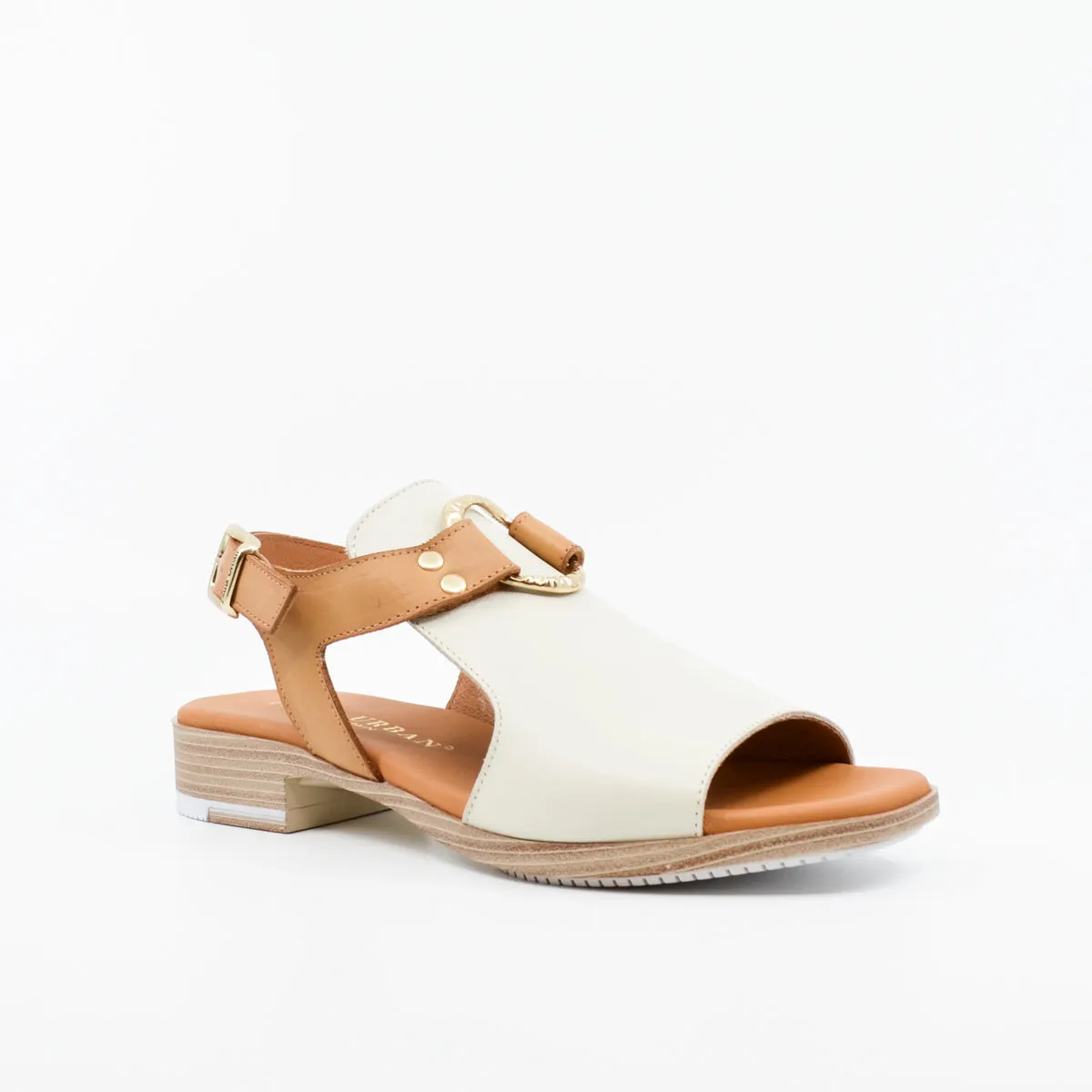 Paula Urban Parker white & camel