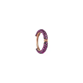 Pave Ruby Hoop Piercing