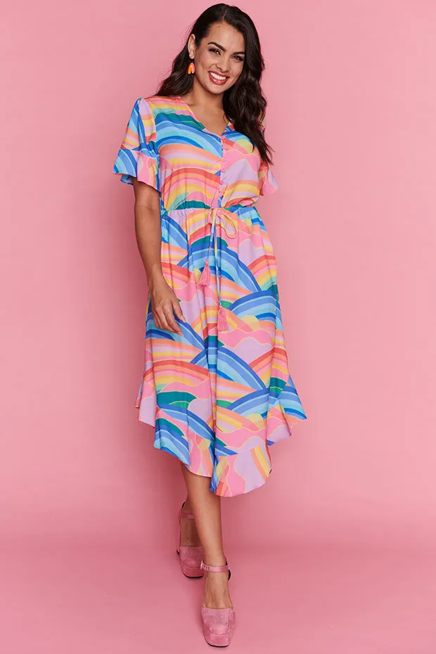 Pippa Rainbowscape Dress