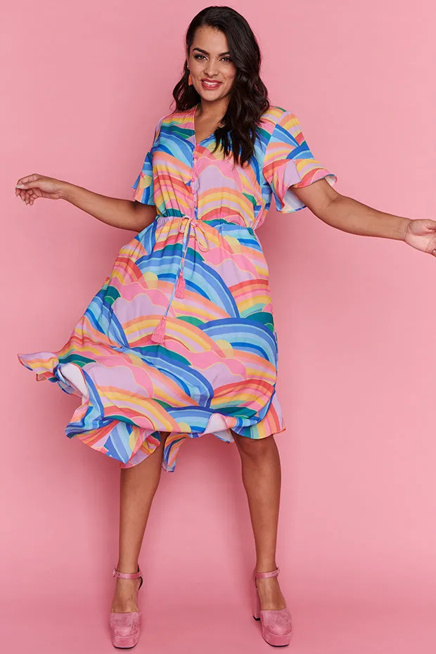 Pippa Rainbowscape Dress