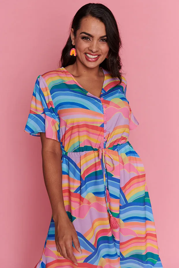 Pippa Rainbowscape Dress