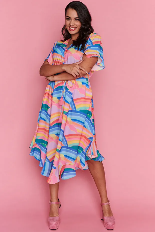 Pippa Rainbowscape Dress