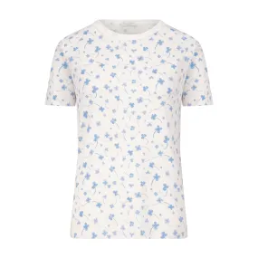 Polkadot BLUE CLOVER Print NAN SLOUCHY TEE SS