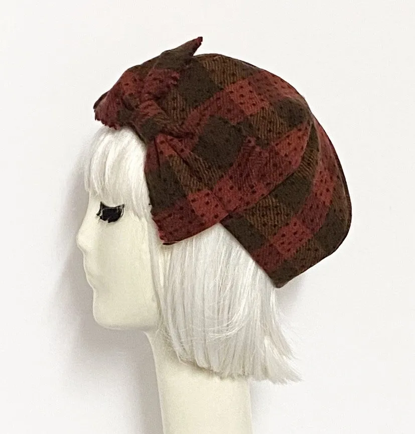 Red Beret Hat Bow