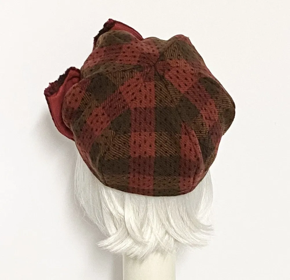 Red Beret Hat Bow