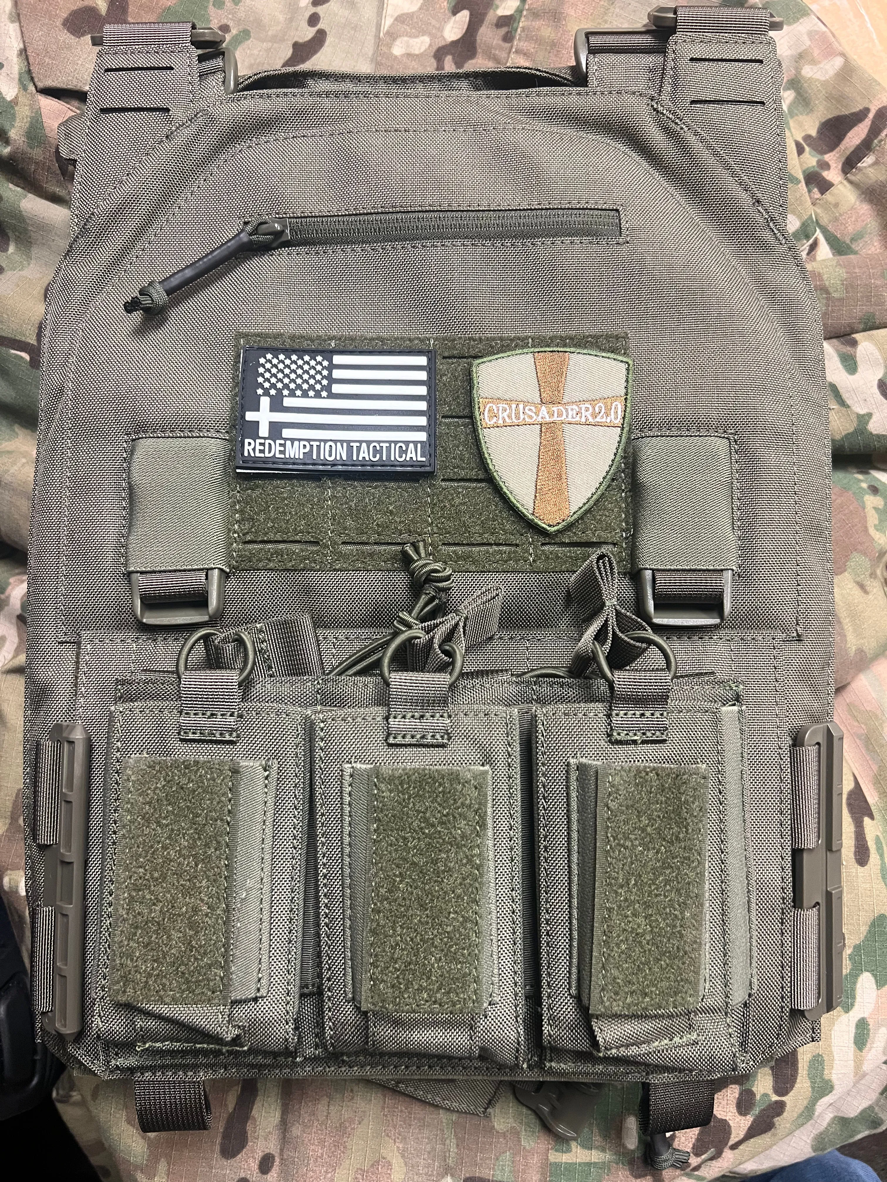 Redemption Tactical "CRUSADER 2.0 XL” Plate Carrier Vest with Side Cummerbund