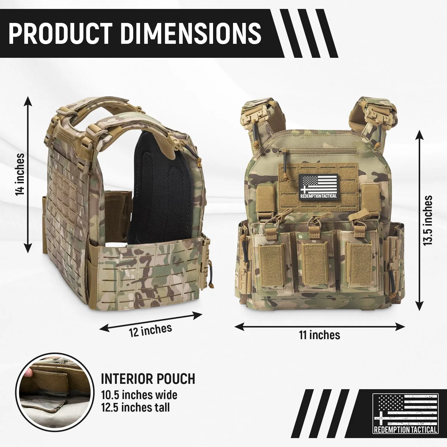 Redemption Tactical "CRUSADER 2.0" Plate Carrier Vest