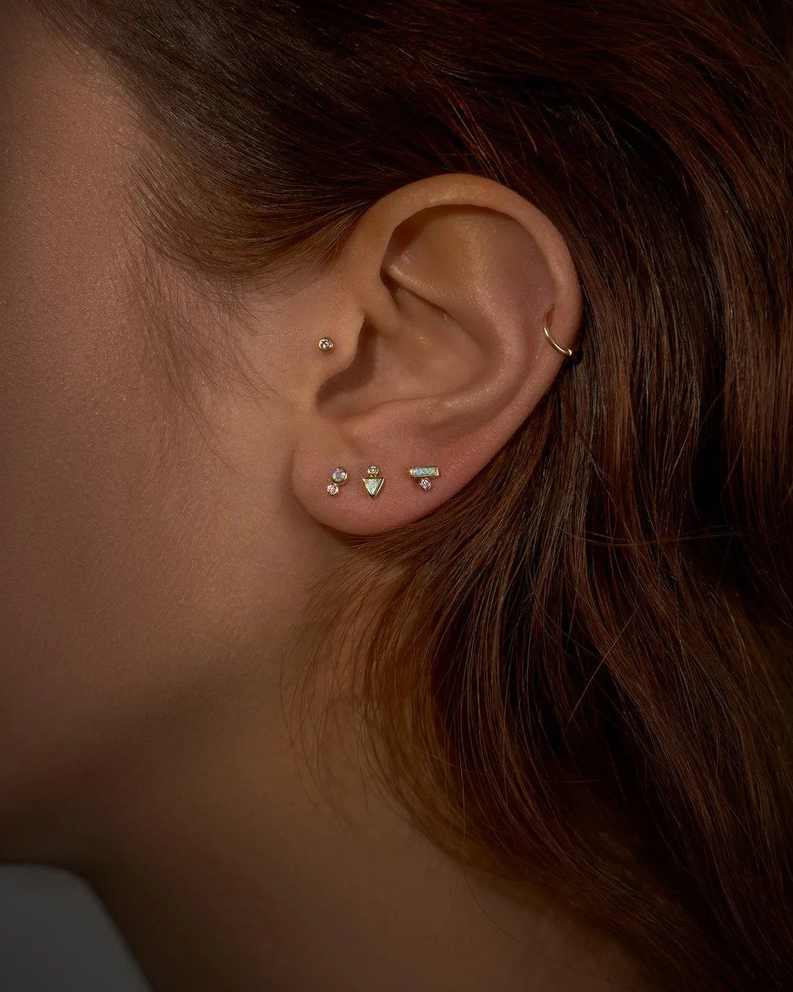 Triangle Dot Stud