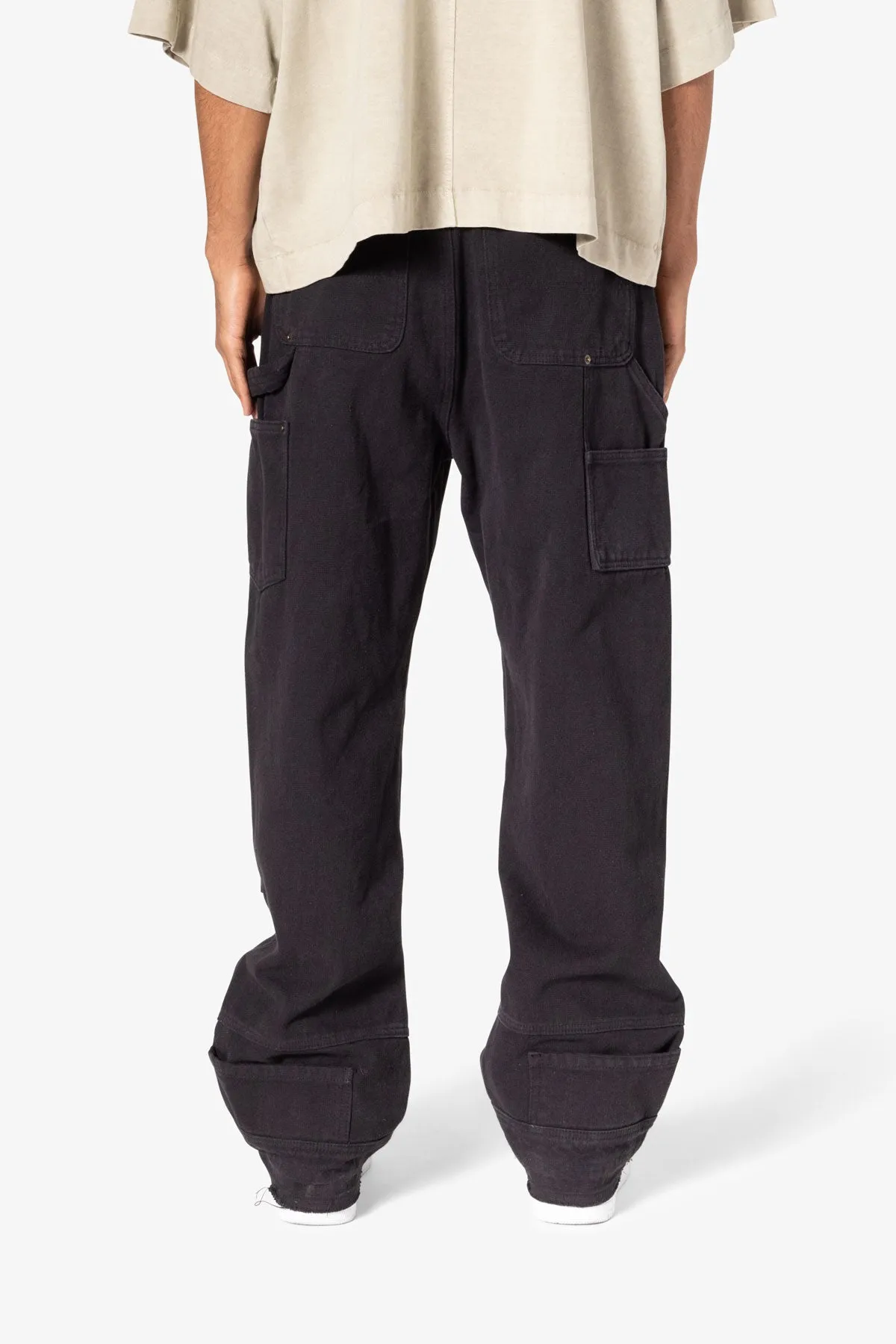 Ultra Baggy Workwear Denim - Washed Black