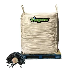 Viagrow Black, Crumb Rubber Playground & Landscape Mulch, NO Dye, 75 Cubic Foot, Pallet