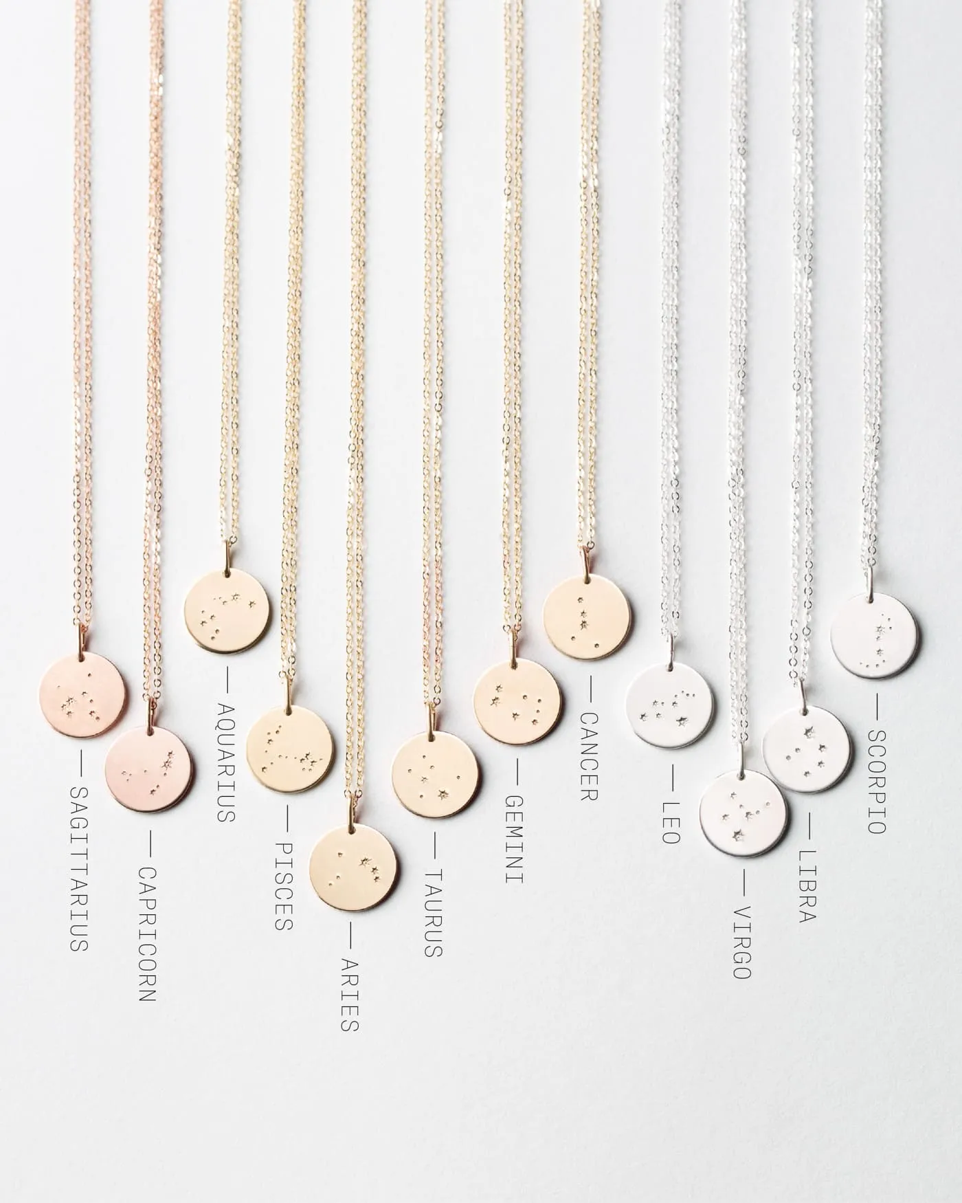 Zodiac Constellations Necklace